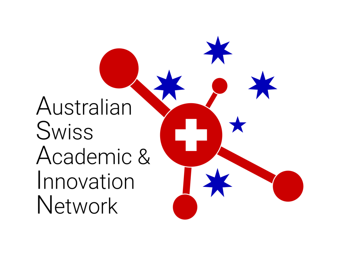 ASAIN logo with text Australian Swiss Academic & Innvoation Network logo