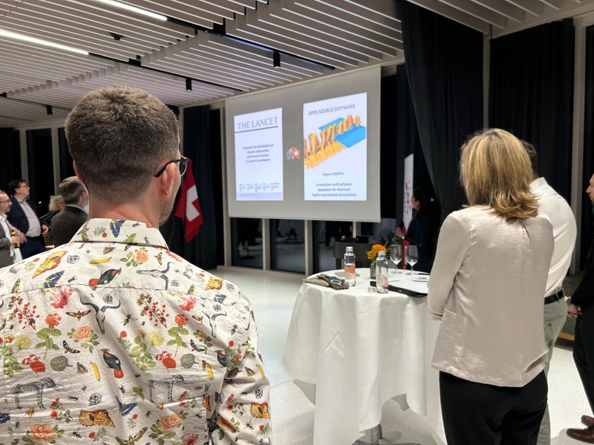 Arianna Oddo presenting successful and historic Australian-Swiss collaborations.