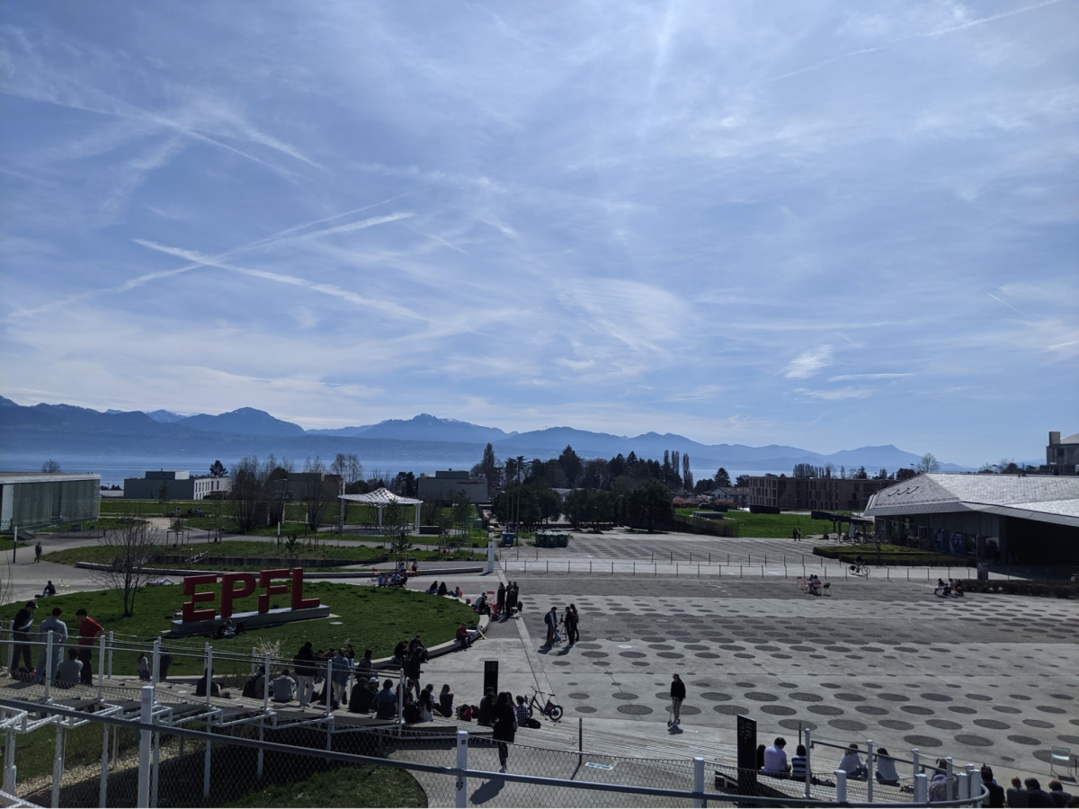The view from EPFL campus.